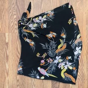 Faux wrap mini skirt